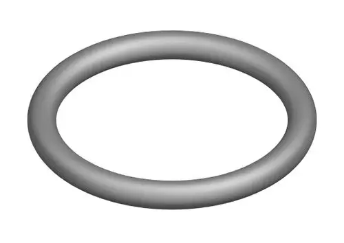 BOSCH O-Ring, ringförmiges Dichtungsprodukt, grau, mit glatter Oberfläche, auf weißem Hintergrund dargestellt.